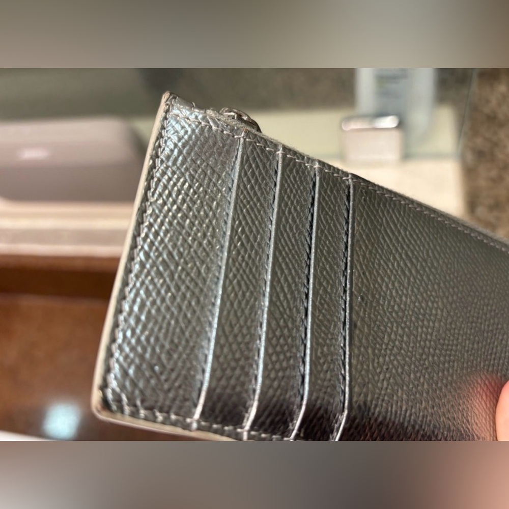 Celine Compact Zipped Cardholder Wallet Silver - Picture 3 of 13